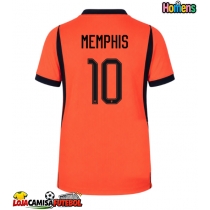 Camisa de Futebol Países Baixos Memphis Depay #10 Equipamento Principal Mundo 2026 Manga Curta